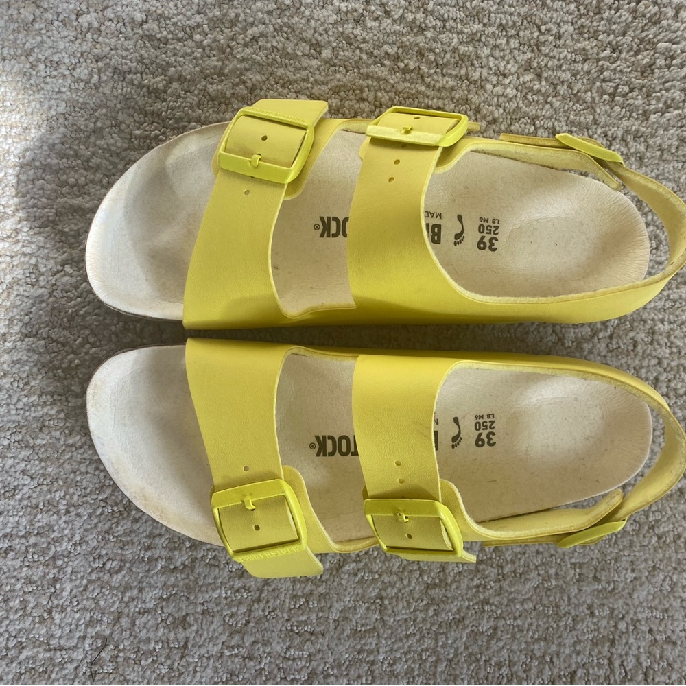 Birkenstock Milano Lime Sour (size 8-8.5 US/39 Euro)